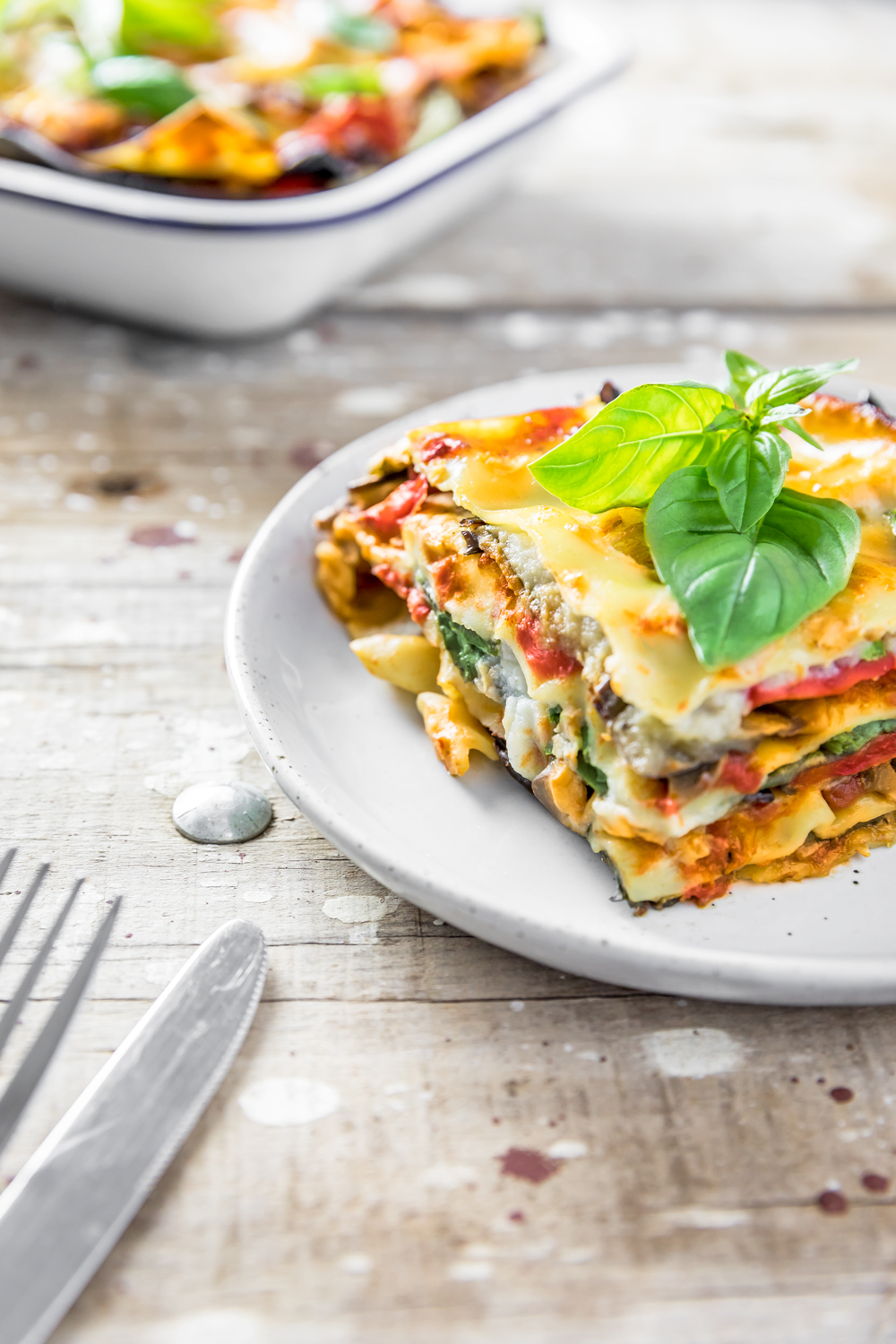 Vegan Lasagna Recipe with Cauliflower Béchamel | Curated Life Studio